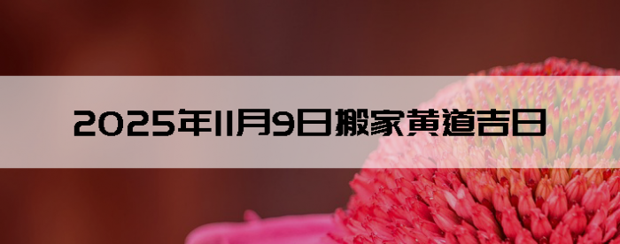 2025年11月9日搬家好日子查询