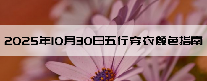 2025年10月30日五行穿衣颜色指南