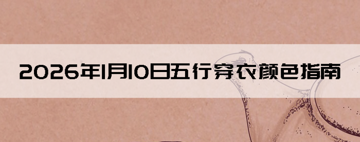 2026��1��10�����д�����ɫָ��