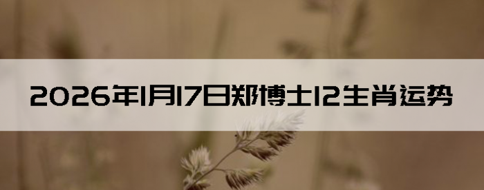 2026��1��17��֣��ʿ12��Ф����