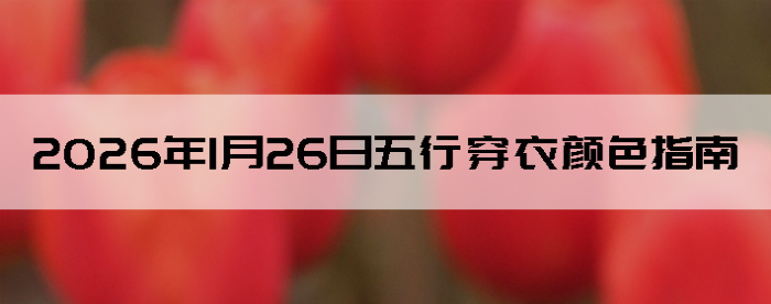 2026��1��26�����д�����ɫָ��