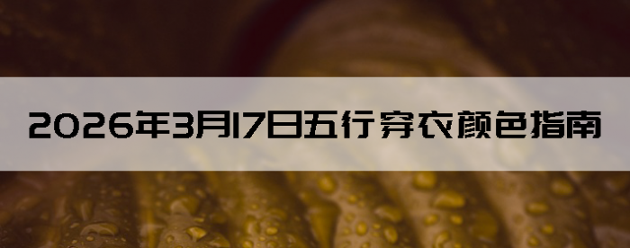 2026��3��17�����д�����ɫָ��