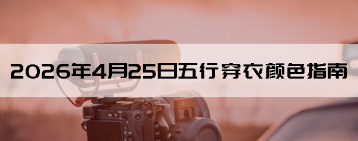 2026��4��25�����д�����ɫָ��