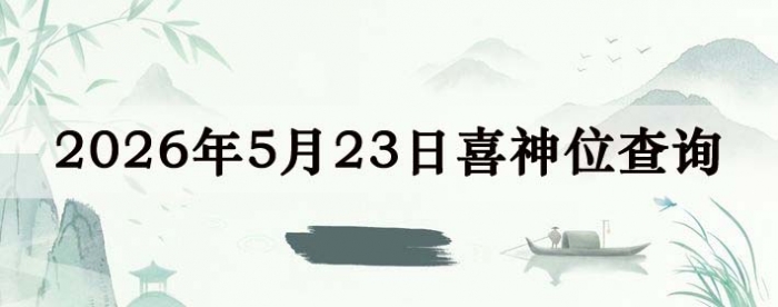 2026年5月23日喜神方位详细解析