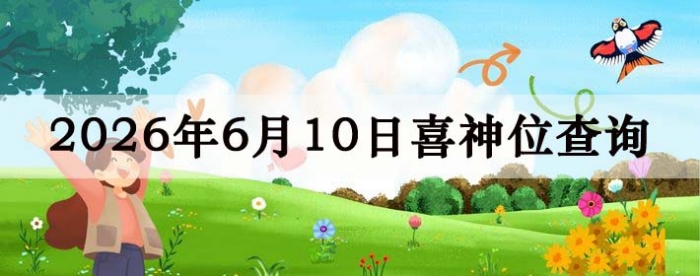 2026年6月10日喜神方位详细解析