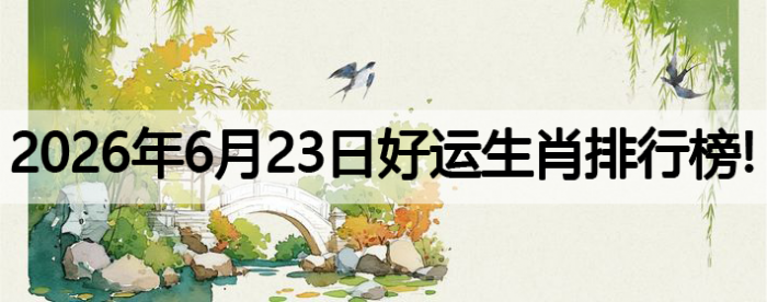 生肖排行榜,好运