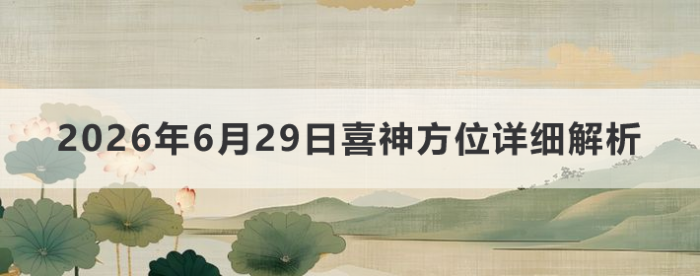 2026��6��29��ϲ��λ��ϸ����