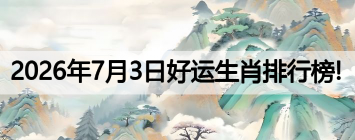 生肖排行榜,好运