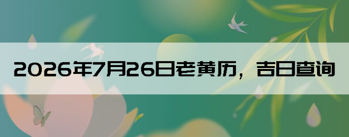 2026��7��26���ϻ��������ղ�ѯ