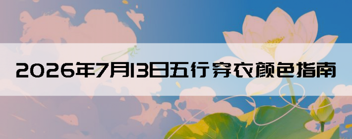 2026��7��13�����д�����ɫָ��