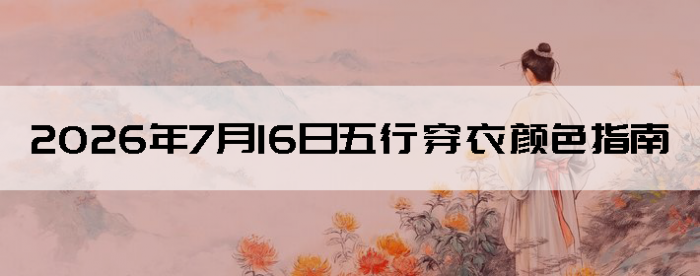 2026��7��16�����д�����ɫָ��