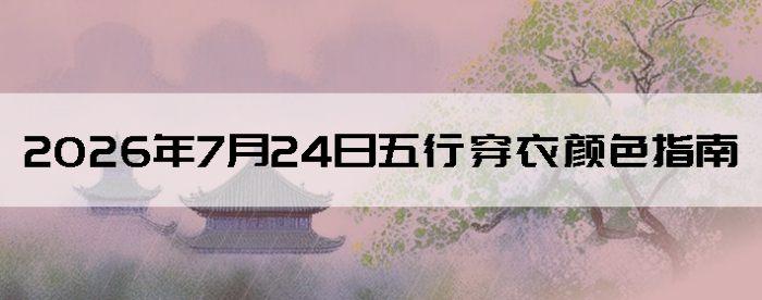 2026��7��24�����д�����ɫָ��