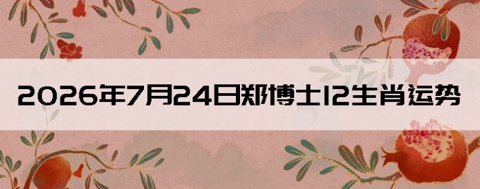 2026��7��24��֣��ʿ12��Ф����
