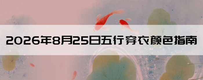 2026��8��25�����д�����ɫָ��
