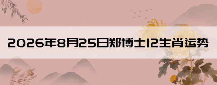 2026��8��25��֣��ʿ12��Ф����