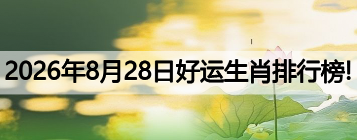 生肖排行榜,好运