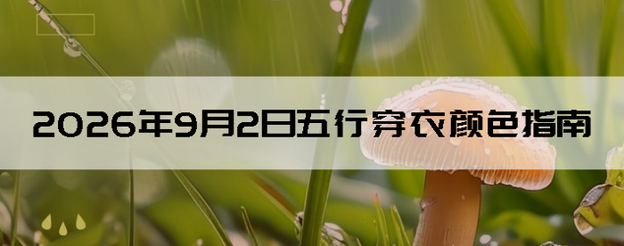 2026��9��2�����д�����ɫָ��