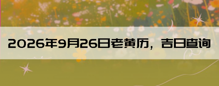 2026��9��26���ϻ��������ղ�ѯ