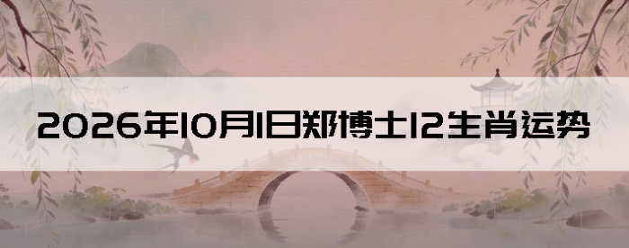 2026��10��1��֣��ʿ12��Ф����
