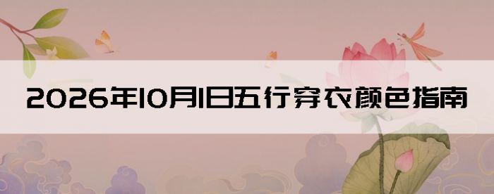 2026��10��1�����д�����ɫָ��