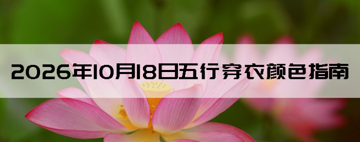 2026��10��18�����д�����ɫָ��