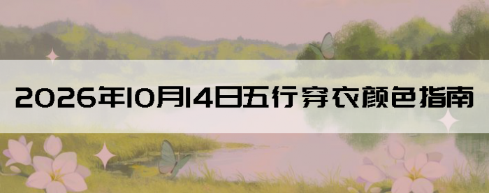 2026��10��14�����д�����ɫָ��