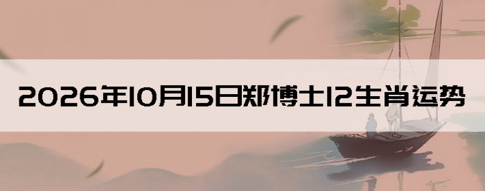 2026��10��15��֣��ʿ12��Ф����