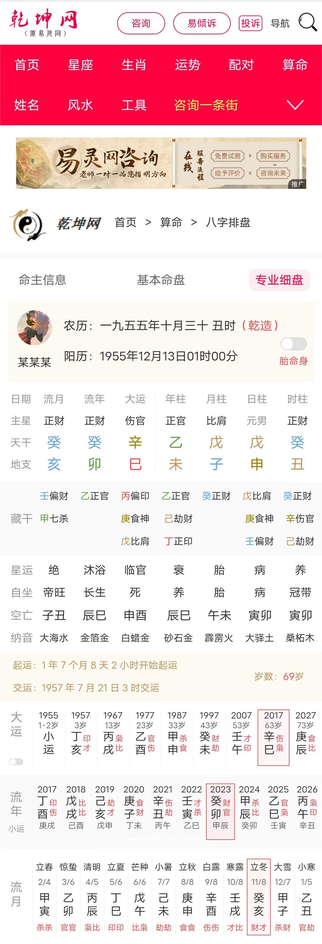 庚寅年壬午运分析及对命主的影响