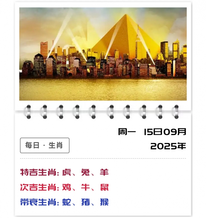 12生肖运势,每天运势吉凶分析,9月15日郑博士运势解读