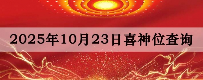 2025年10月23日喜神方位详细解析