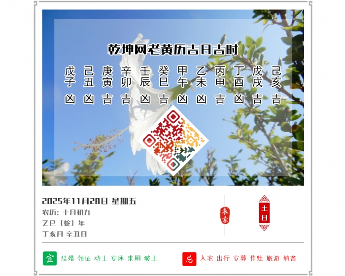 看黄历知吉凶,2025年吉日吉时查询,12月28日黄历吉日