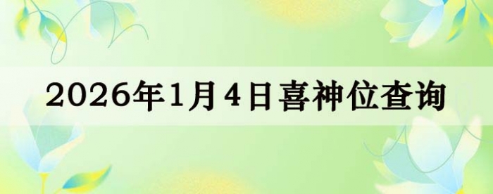 2026��1��4��ϲ��λ��ϸ����