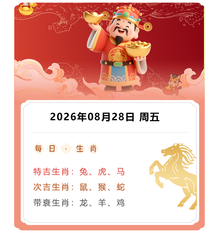12生肖运势,郑博士运势内容,2026年8月28日生肖运解读