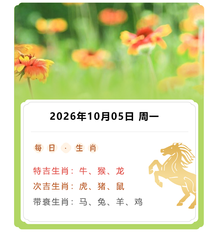 12生肖每日运势详情,12生肖运势,10月5日郑博士运势解读